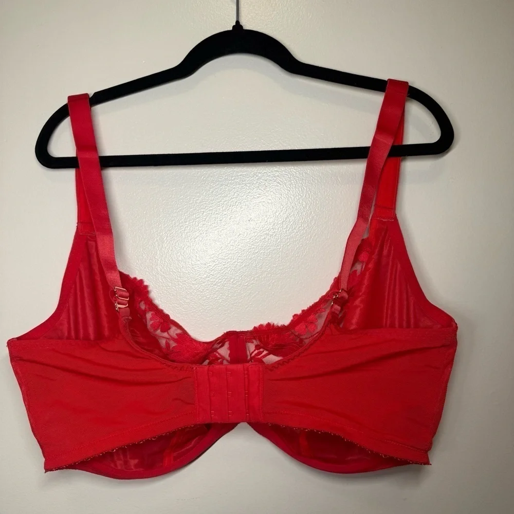 Sculptresse Full Figure Nico Underwire Balconette Bra - Fever Red